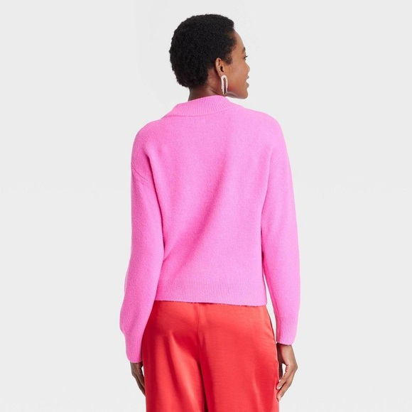 98. NWT Women's Crewneck Graphic Pullover Sweater - A New Day - Picture 3 of 6